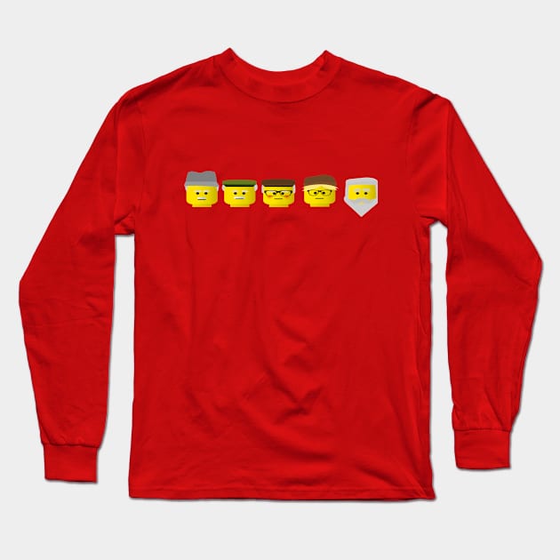 Still Game Lego Line-Up Long Sleeve T-Shirt by LittleBoxOfLyrics